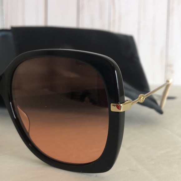 GUCCI Orange Square Sunglasses - Picture 2 of 5